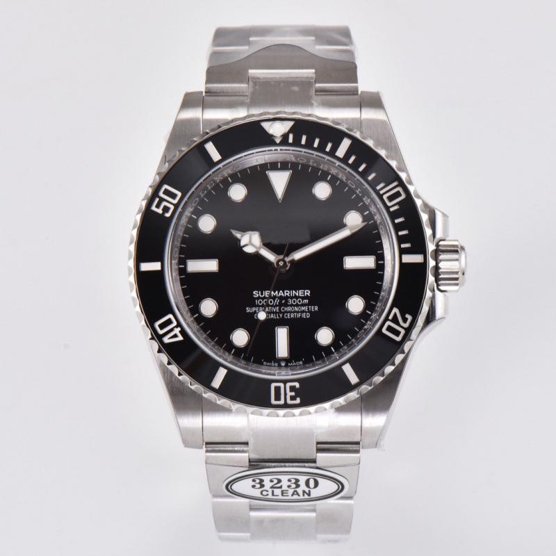 Pánské mechanické hodinky Rolex Submariner zelené a černé