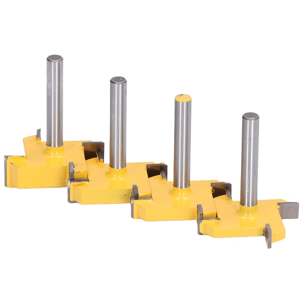 Spoilboard Surfacing Router Bit Set 4 Flute Rabbet Slot Flattening Grooving Tool 14in Shank