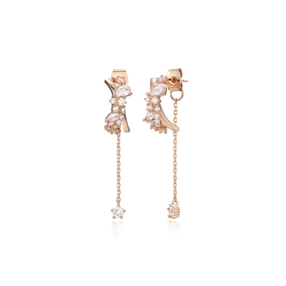14K Ribbon Charm Earrings (Gold Filled) C24Egf068