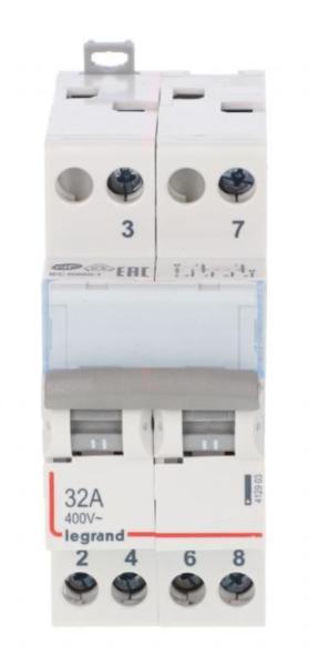 Przełącznik Modułowy Zasilania I-0-Ii (Sieć-Agregat) 32A 2P 32A 412903
