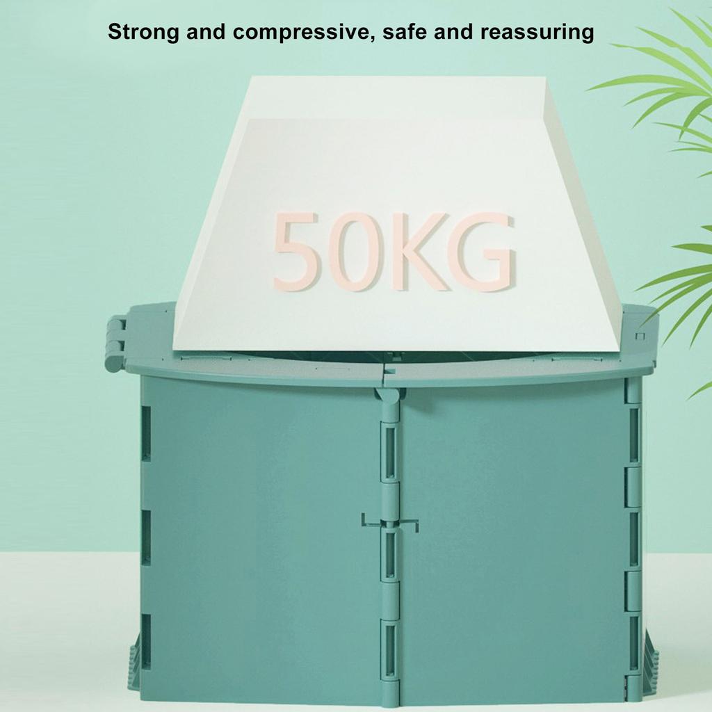 Toddler Potty Foldable PP Portable Baby Toilet for Camping Travel Long Distance Driving Green