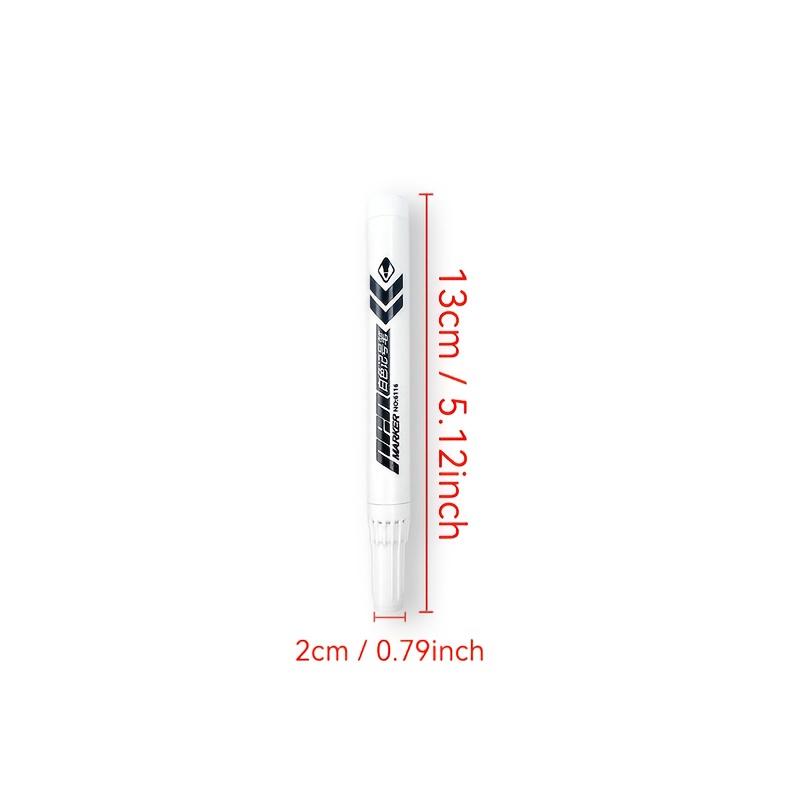 8-Pack White Markers - High Quality Non-Smudge Oil-Based Ink, Medium Tip for Multi-Surface Writing On Plastic, Glass, Metal
