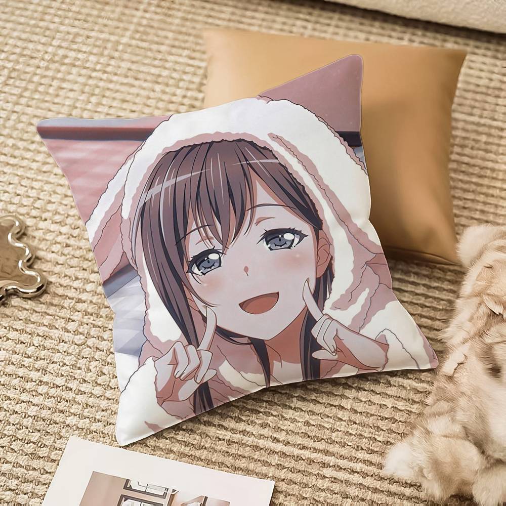 Cat Girl Cute N-NekoparaS Pillow Case Anti-dustmite Invisible zipper Sofa Bed