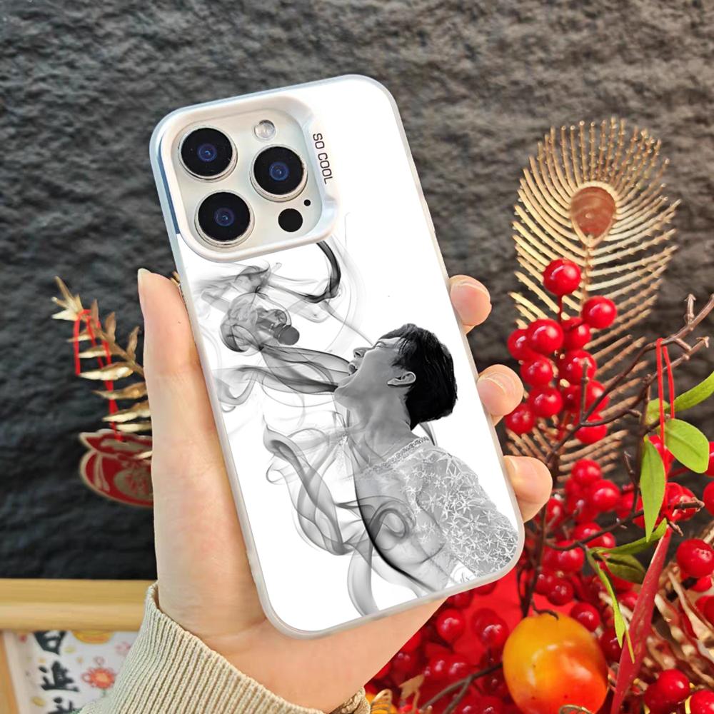 D-Dimash Kudaibergen Singer Phone Case For Iphone 17 16 15 14 Pro Max Xr Air Plus Black Silver Hard Shell Cover