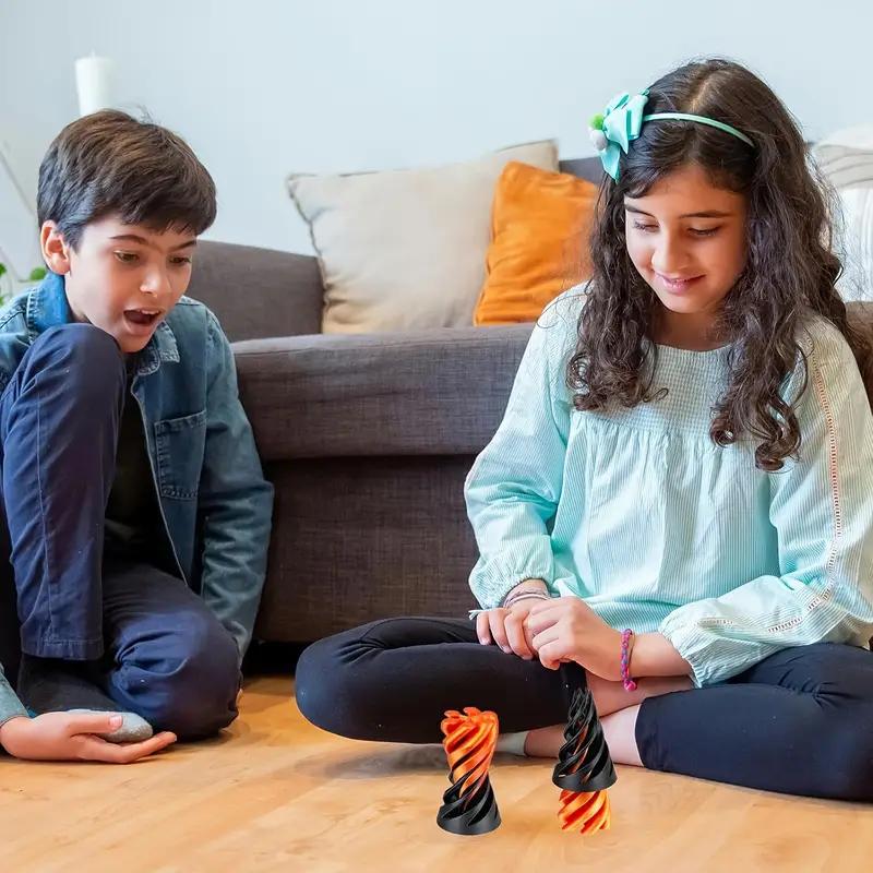 3D Printed Spiral Decompression Toy, Quick Acting Fingertip Decompressor Series