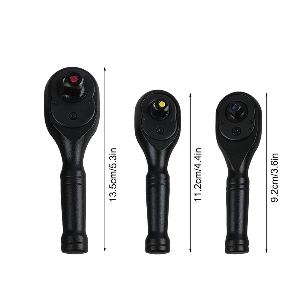 72-Tooth Ratchet Wrench with Short Handle Fast Efficient Auto Repair Tool for Household Plumbing Mechanical Component Assembly