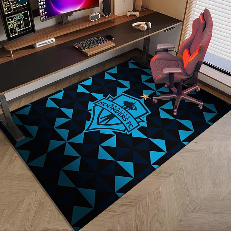 Fc Crest Design Printed Area Rug for Office, Chair Rug, Decorative Carpet Floor Mat, Large Size Fan gifts Christmas gifts