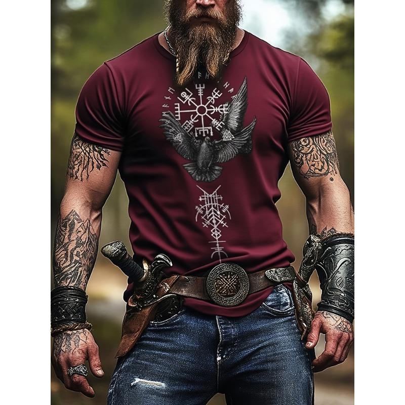 3D Printed Men s Fitness T-shirt style Outdoor Street Men s Fashionable T-shirt Daily Casual Sports Short-sleeved Shirt S