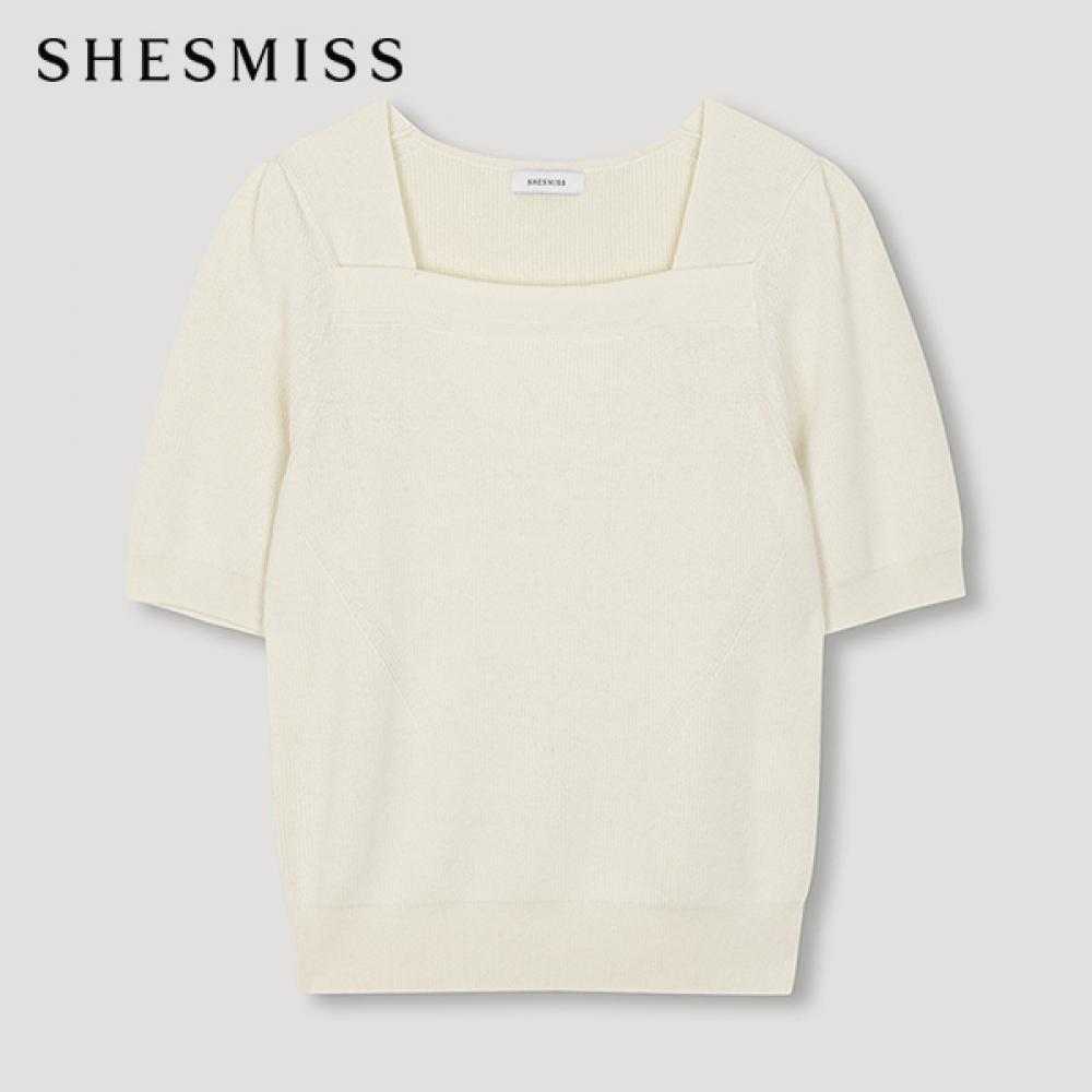 

She S miSS Square Neck Knit Top SSkpon22110 Cr creamy/66
