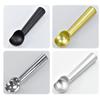 Stainless Silicone Ice Cream Spoon Portable Aluminum Alloy Anti-Feeze Ice Maker