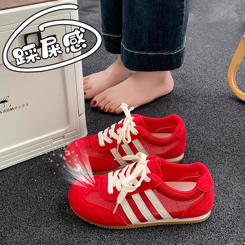 Popular German training shoes women's shoes women's 2025 spring new spring and autumn models versatile casual flat Forrest Gump shoes board shoes