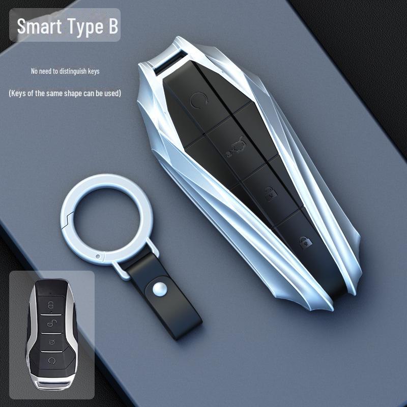 BYD Bilnøkkeldeksel for Dolphin, Song Plus, Han EV, Qin DMI, Yuan Pro, Tang DMP, Frigate 07, Seal OG-modeller.