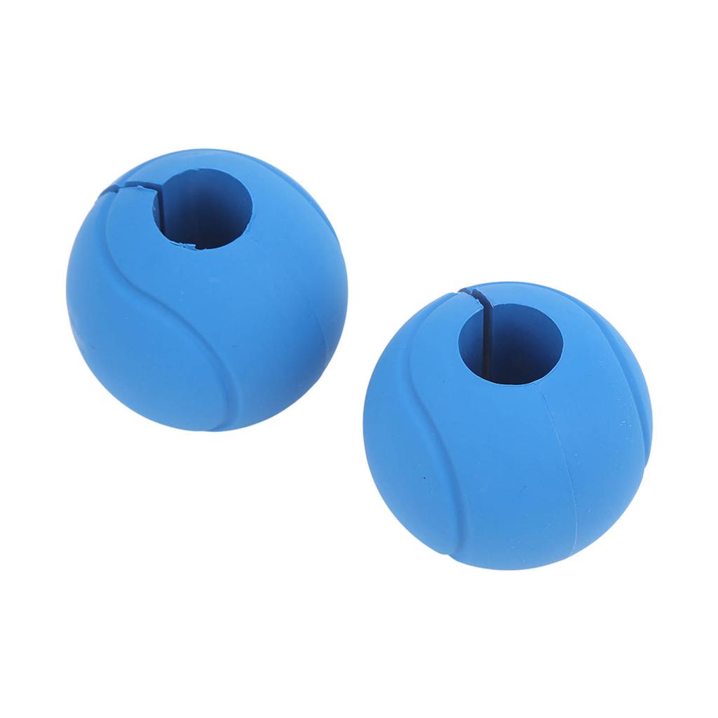 1 Pair of Barbell Dumbbell Curved Bar Grip Round Spherical Silicone Non Slip Thickened Grip for Massive Arm and Muscle Building