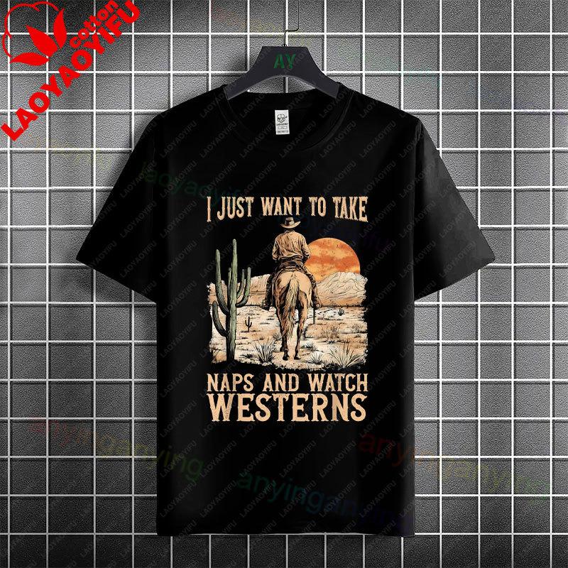 Unisex Unisexs Casual Graphic Tshirt With Western Horse Barrel Racing Design 100 Cotton Short Sleeve Round Neck Tshirt