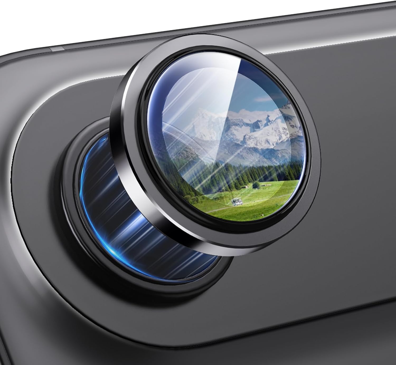 

Camera Lens Protector Cover for Iphone Air 17 Pro Max 16E 16 E 15 Plus 14 13 Mini 12 11 17Pro 16Pro Protection Tempered Glass Metal Phone Accessories For iPhone Air чёрный