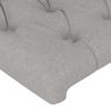 Tête de lit - Maison Exclusive - Gris clair - 200 x 7 x 118/128 cm - Hauteur réglable