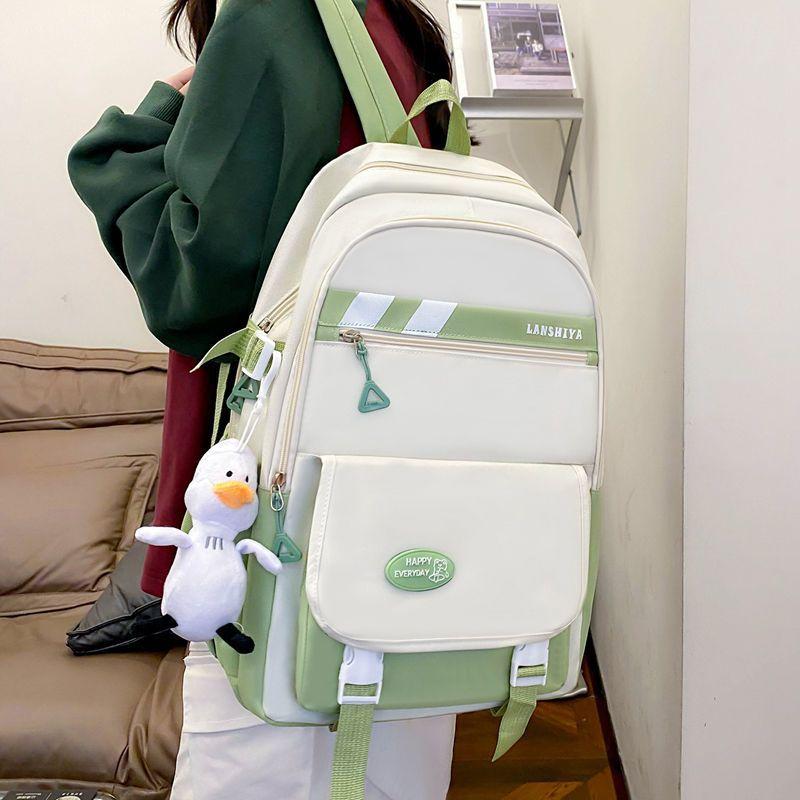 4-piece Set of Fresh Campus Backpacks for Girls High-quality Bags From Middle School Elementary School Cute and Lightweight Backpacks Bag