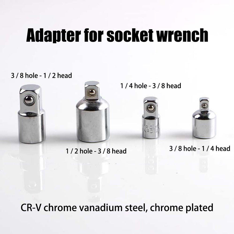 Buy Top 6pcs Set Impact Socket Adapter Cr V Ratchet Wrench Socket Converter 1 2 3 8 3 8 1 4 3 4 1 2 Drive For Auto Repair Tools At Affordable Prices Free Shipping Real Reviews With Photos Joom
