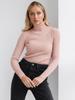 Girls' High Neck Sweater Knitted Base Sweater Autumn Outfit High Neck Solid Color Casual Versatile Sweater