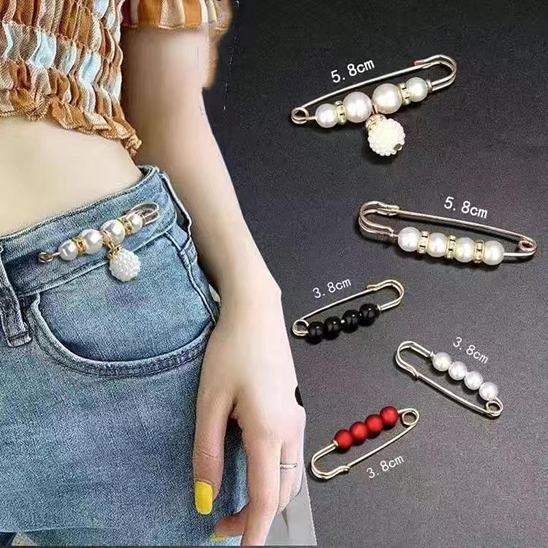 Adjustable Waistband Pins Set for Fixing Clothe and Skirts Preventing Slipping and Sagging for Clothing Decoration and Accessory