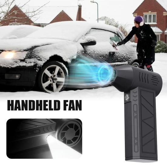 Compressed Air Duster 130000RPM High Speed Compact Design Rechargeable Cordless Air Blower with 3-Gear Turbo Fan