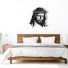 Forged Iron Jesus Portrait Wall Decor, Religious Christian Art for Home, Faith Based Metal Craft