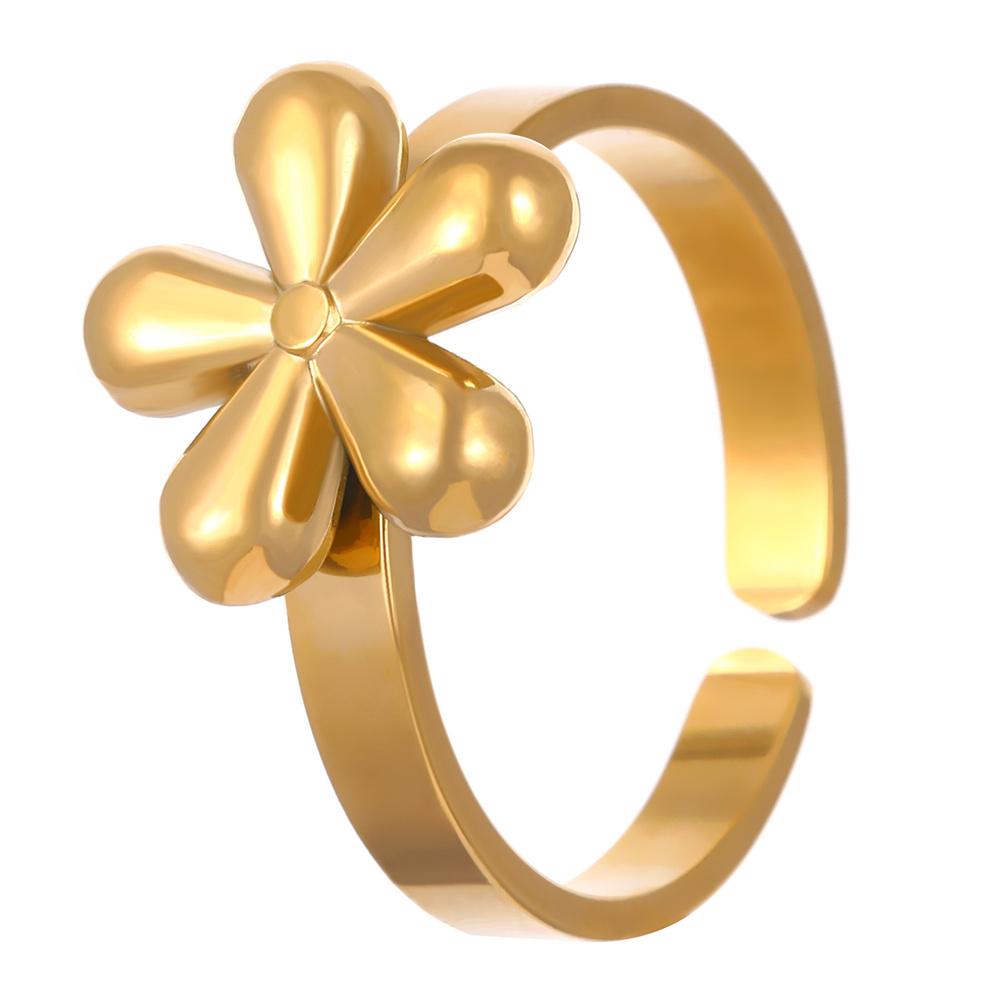 

European Style Sun Moon Star Ring Set Women S Adjustable Stainless Steel Rings Colorful Zircon Retro Accessories Prom Gift resizable