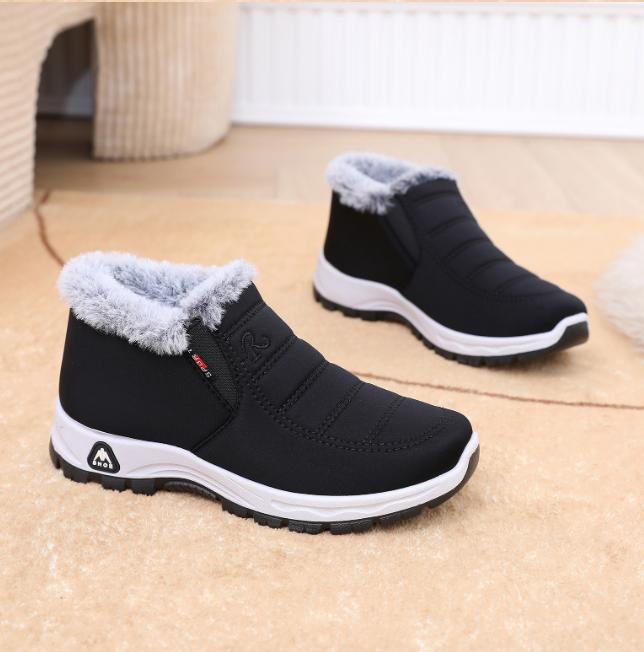 

Кожаные Меховые Мокасины Женские Спортивные Кроссовки Пожилые Женщины Мягкие Теплые Удобные 42