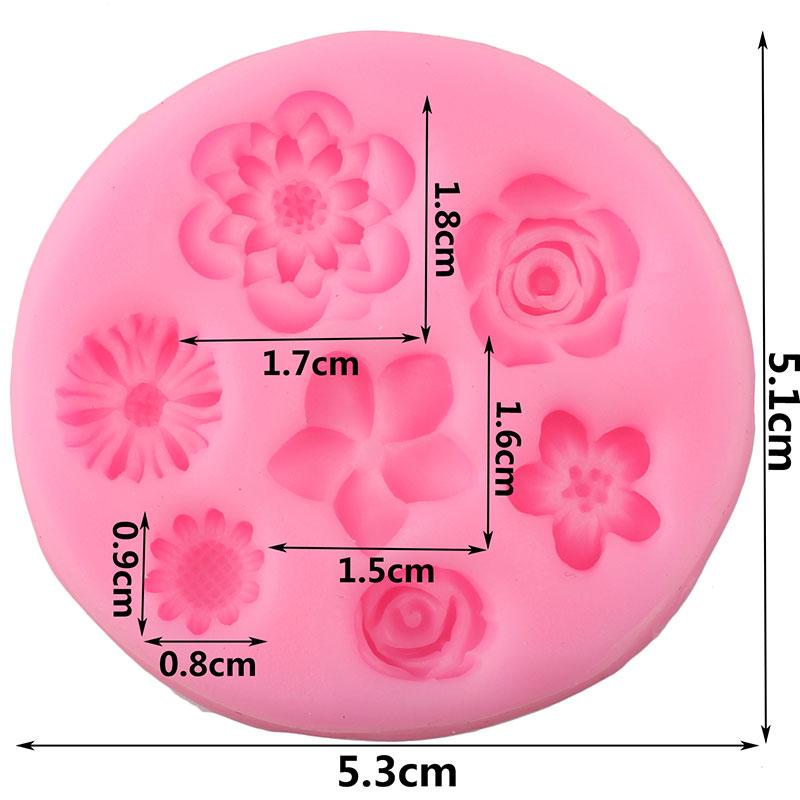 Daisy Wild Chrysanthemum Flower Silicone Mould DIY Cupcake Baking Moulds Fondant Cake Decorating Tools Chocolate Candy Resin Mould