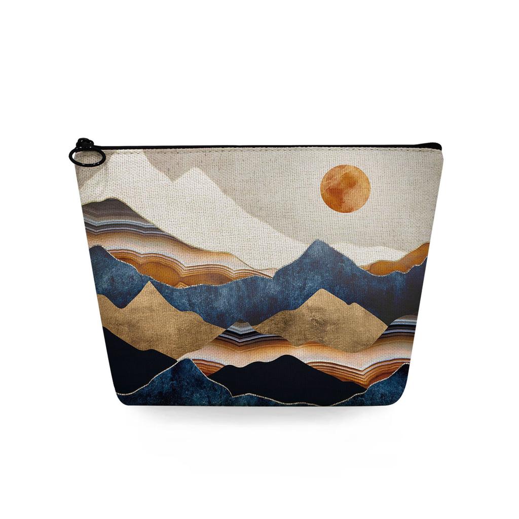 Women Landscape painting Print Cosmetic Bag Toiletries Organize Travel Storage Case 6753