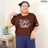 Moo Deng Tiny Baby Hippo Star Thailand Cute Pygmy Hippo Unisex Men Women Kid T-Shirt Cropped Shirt Print Short Sleeve Round Neck Big Size