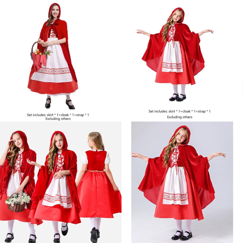 Fantasy-themed Yue Mei Keshi Little Red Riding Hood Cosplay Costume For Games And Anime Role-playing