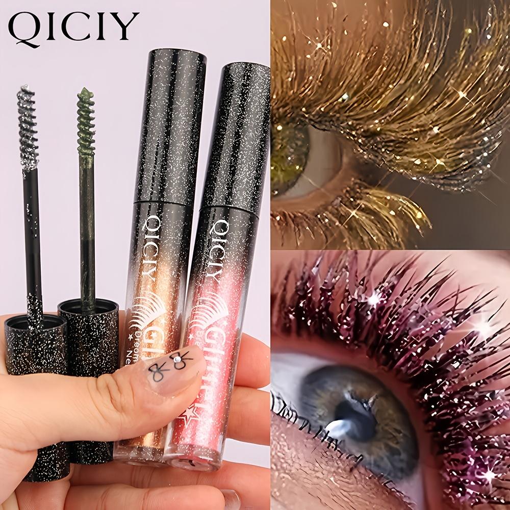 Funkelnder Metallischer Mascara Langanhaltend & Wischfest Glitzerndes Volumen & Lifting mit Metall-Bürstenkopf Make-up Geschenk für Party, Täglichen Gebrauch