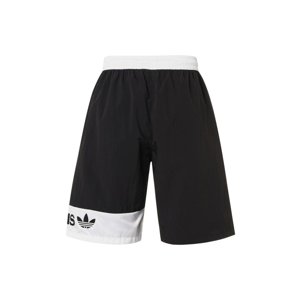 Adidas Originals Trefoil Sport Shorts Casual Breathable Men Shorts Black H46697