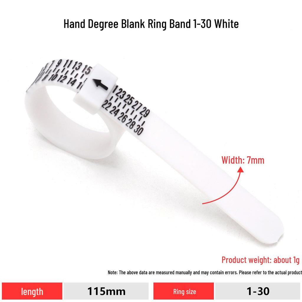Adjustable Ring Sizer Belt for Finger Measurement