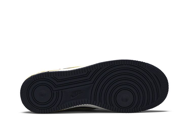 Scarpe da Ginnastica per Bambini Nike Air Force 1 Now Obsidian Photo Blue (GS) Nero ossidiana/Cremisi brillante-Giallo-Blu foto