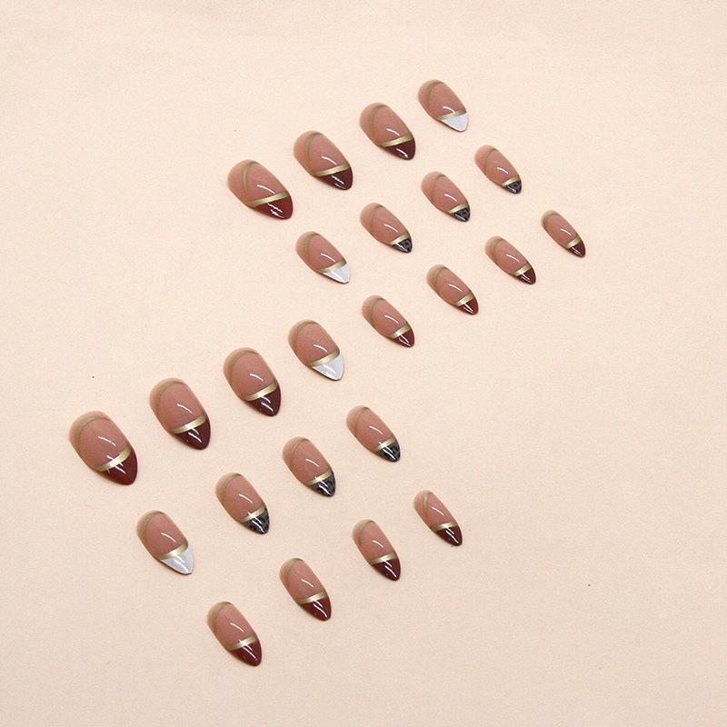 24 Pc  Press On Nails Short Square Fake Nails Cute Designs Glossy False Nails Halloween Nails Cute Full Cover Glue On Nails Stick with 2ml Glue
