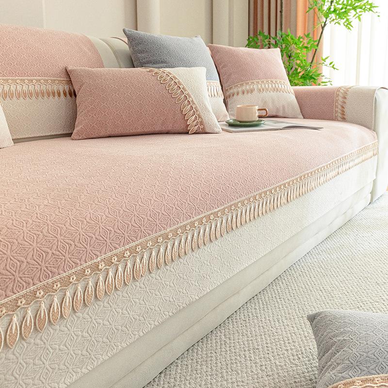 Simple Wind Chenille Sofa Cushion Universal In All Seasons  New Leather Sofa Cover Cloth Cover Non-Slip Cross-Border Special Supply