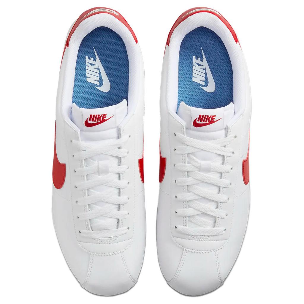 Nike Cortez Leather White/Red/Blue Classic Low-Top Lifestyle Shoes DM4044-108