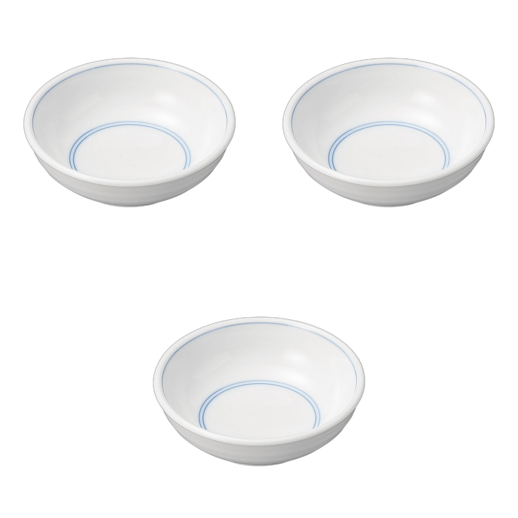 Setomonohonpo (Setomonohonpo) Set of 3 Gothic Striped Round Bowls [11 x 3.5cm] | Small Ceramic Bowls