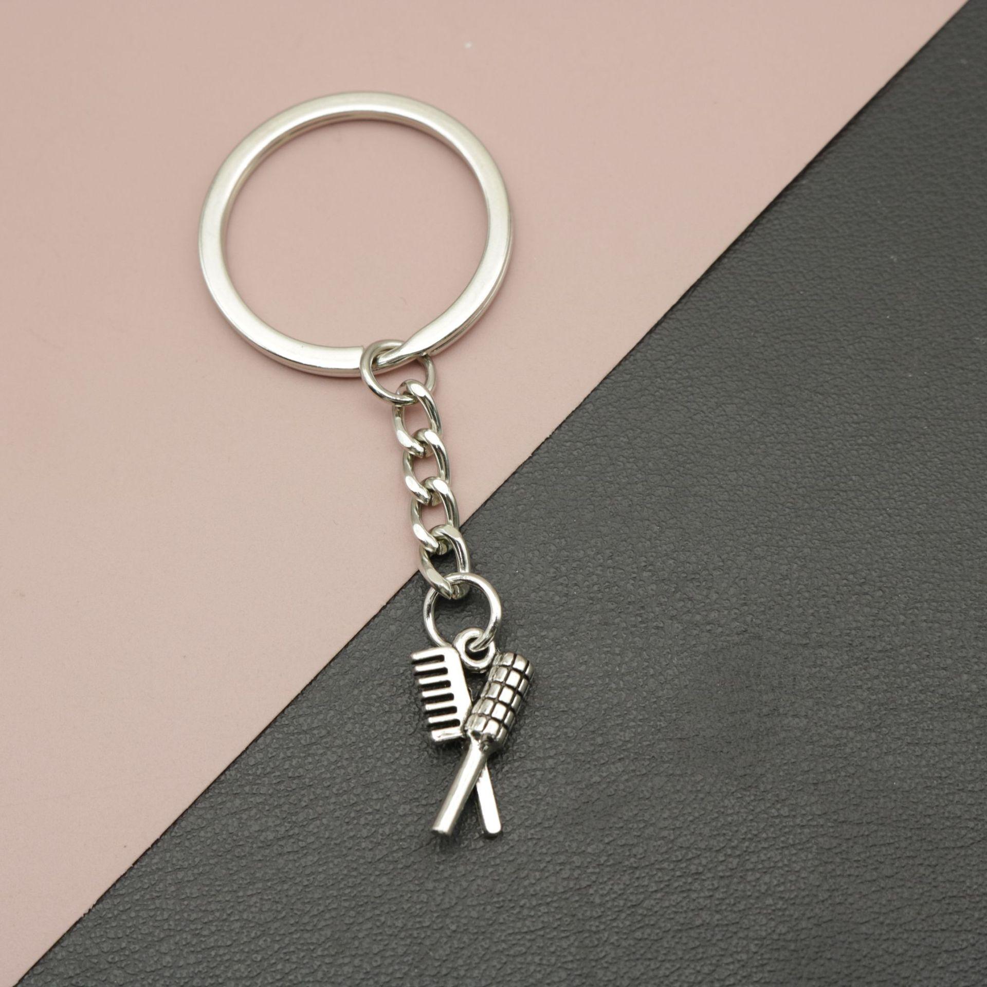 Hot Selling Simple Hair Comb Keychain Pendant