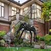 5m Halloween Spinne Dreiecksnetz Simulation Extra Groß Plüsch Spinnennetz Geisterfest Innen- und Außendekoration Requisiten