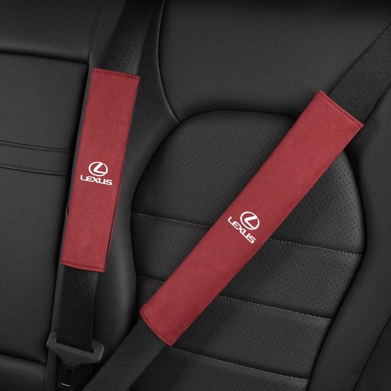 Car Seat Belt Cover Shoulder Pad Auto Accessories For Lexus F SPORT ES RX NX LS UX LM LX GX LC RZ IS CT GS RC HS SC TX LBX IS300