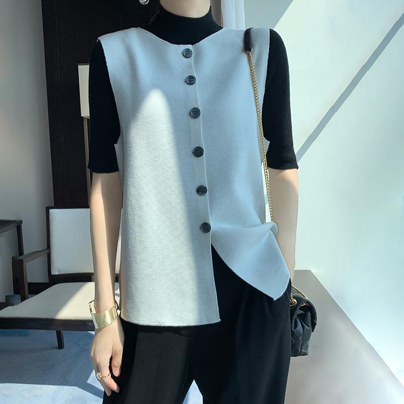 

Женский легкий кардиган из 50% шерсти и 50% шелка Mulberry — универсальный трикотаж на все 4 сезона для комфорта и стиля в любое время года XL синий