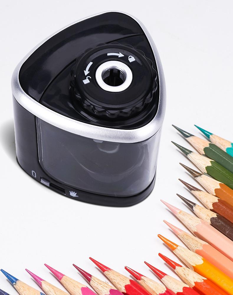 Tenwin Model 8005 Semi-Automatic Battery-Powered Pencil Sharpener for Primary School Students