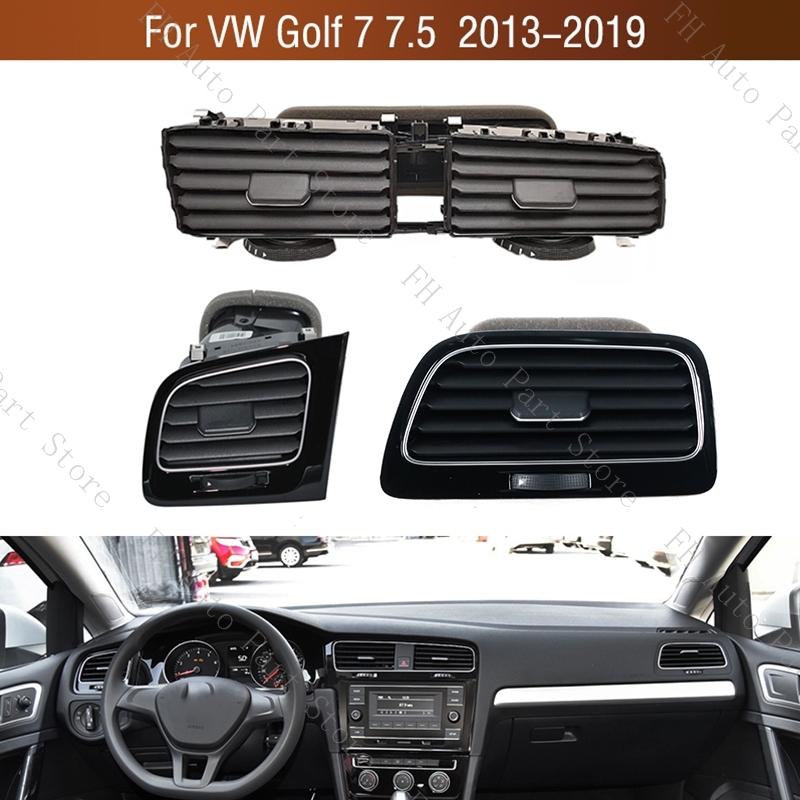 Car Front Dashboard Central A/C Air Conditioning Outlet Air Conditioner Vents Frame For VW Golf 7 7.5 MK7 MK7.5 2013-