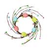 With Foam Eggs Colorful Easter Egg Flower Wreath Handmade 2025 Easter Artificial Egg Wreath Desktop Home Ornament Kids Gifts