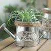 Vintage Metal Flower Vase Farmhouse Decor with Handle Home Decoration 3.3" High