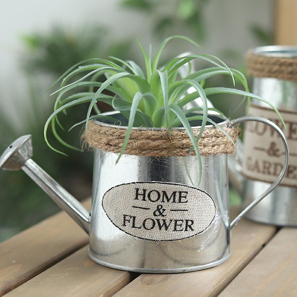 Vintage Metal Flower Vase Farmhouse Decor with Handle Home Decoration 3.3" High