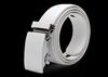 [Rubitas] White Buckle Men's Funny Unique Belt Host Stylish Casual Leather Simple Z Gold